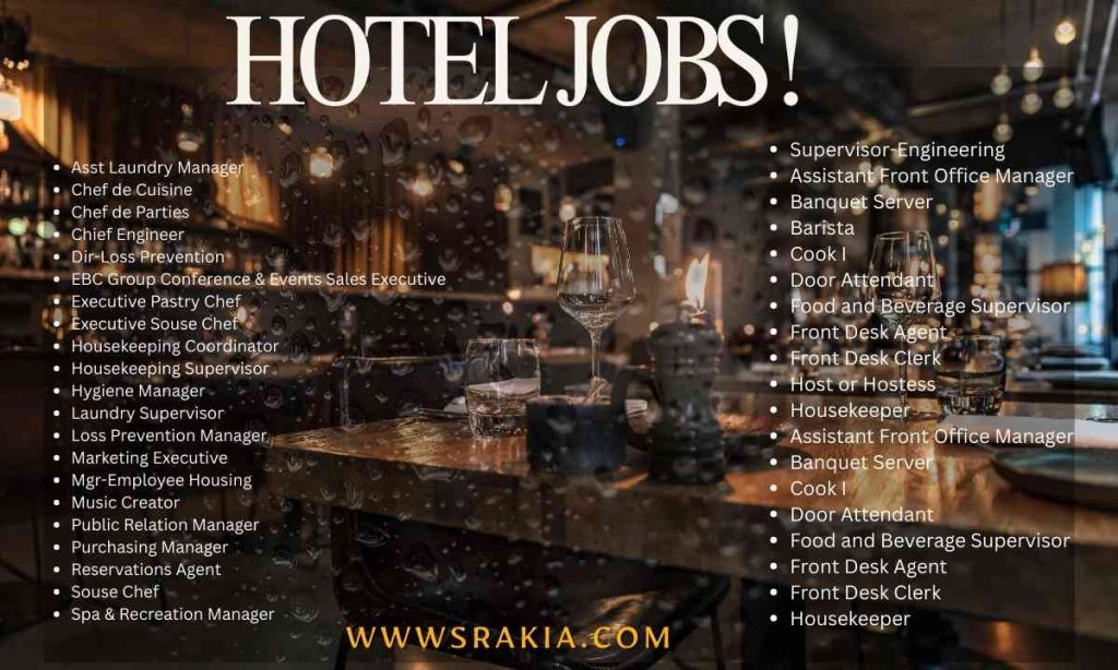 W Hotels Jobs Saudi Arabia & Canada